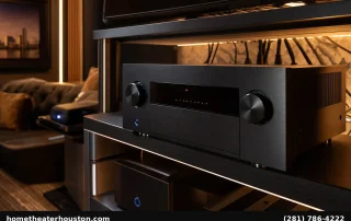 AV receiver setup and calibration Houston home