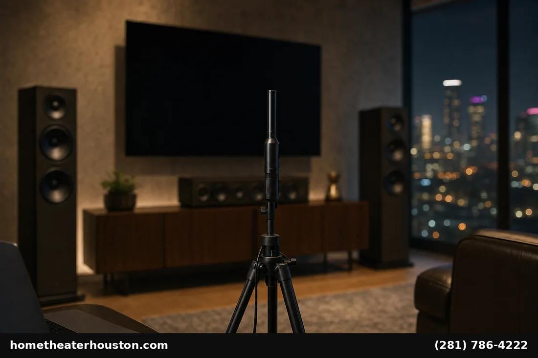 Receiver room correction mic Houston home calibration