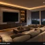 Media room design Houston home interior